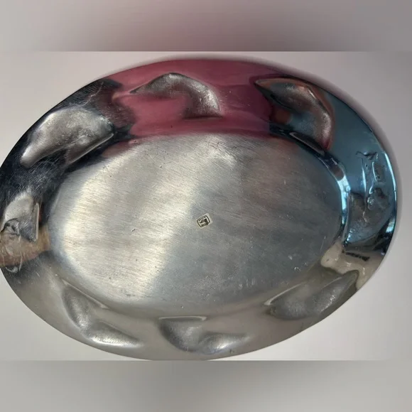 Silver Oval Horse Motif Serving Platter - Picture 3 of 4